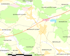 Poziția localității Burnhaupt-le-Bas