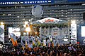 Sochi residents celebrate IOC's decision to hold 2014 Winter Olympics in Sochi on July 4 2007.