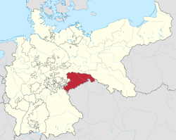 薩克森王國於德意志帝國內的位置