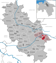 Vahlde – Mappa