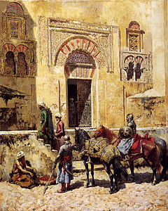 Entering the Mosque (1885), Edwin Lord Weeks.