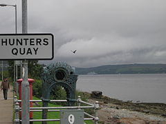 A view of the Holy Loch, looking northwest towards Kilmun.