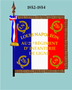 Drapeau de 1852 à 1854 (avers)