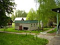 Společné sociální zařízení v kempu Babí Hora v Česku
