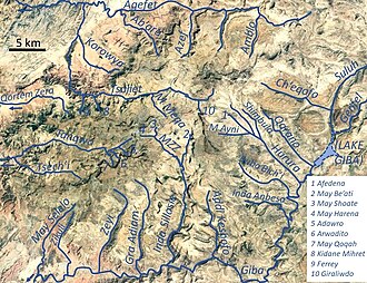 A map of Dogu'a Tembien in Ehtiopia