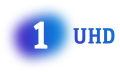 Logotipo de la versión de La 1 en UHD (2024 - presente)