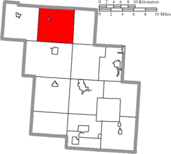 Location of Hopewell Township in Perry County