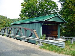 Mt. Olive Road Covered Bridge, a historic site in the township