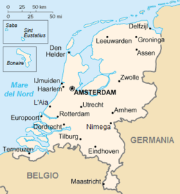 Paesi Bassi - Mappa