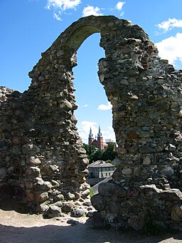 Slottsruinen i Rēzekne