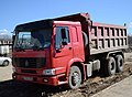 A 6x6 Sinotruk Howo truck in use in Russia