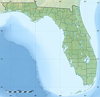 Lagekarte von Florida in den USA