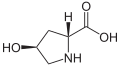 Deutsch: Struktur von (2R,4S)-4-Hydroxyprolin English: Structure of (2R,4S)-4-Hydroxyproline