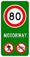 (A41-4) Motorway Begins (80 km/h speed limit)