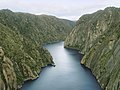 ... Stauséi vum Barrage vun Aldeiadávila bei Aldeadávila de la Ribera.