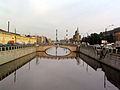 Baltic Bridge on Obvodny canal in Saint Petersburg