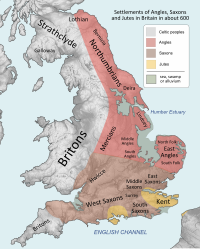 Map of Anglo-Saxon Britain