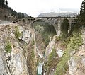 The Solis bridge of the Albulabahn Die Solisbrücke der Albulabahn