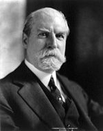 Black-and-white photographic portrait of Charles Evans Hughes