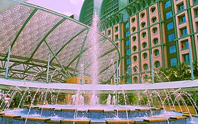 Fountain at Festive Hotel, Resorts World Sentosa, Singapore - 20140213.jpg