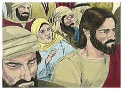 Luke 08:42b-43 Jesus' heals the hemorrhaging woman