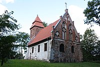 Kościernica (Kösternitz), Hinter- pommern, sparsame Backsteingotik