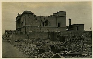Antigua sucursal del Mitsui Bank en Hiroshima (1945.