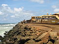 Majestic Train Station and the shoreline, Colombo, Sri Lanka.