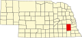 State map highlighting Lancaster County