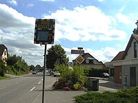 Entrée nord du village de Mittelwihr.