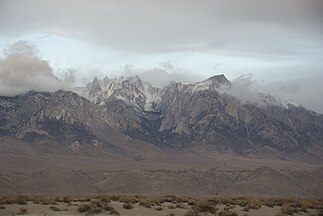 Misty view from Alabama Hills