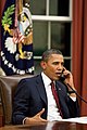 Obama te­le­fo­niert vor der Be­kannt­ga­be des To­des bin La­dens (22:11)