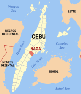 Naga na Cebu Coordenadas : 10°13'N, 123°45'E