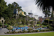 Portmeirion view of central plaza