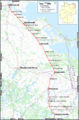 Trajectkaart spoorlijn Angermünde - Stralsund