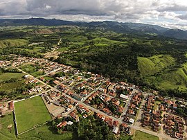 Vista aerea do município de Itaoca