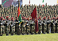 Afghan National Army (ANA), including commandos standing in the front.