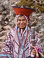 An Andean man in traditional dress, Pisac, Cusco, Perú