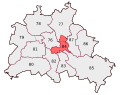 Deutsch: Wahlkreis 84 der Wahl zum 17. deutschen Bundestag 2009: Berlin - Friedrichshain - Kreuzberg - Prenzlauer Berg-Ost
