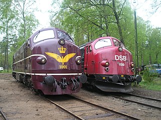 DSB MX 1001 and MY 1159 in Ängelholm