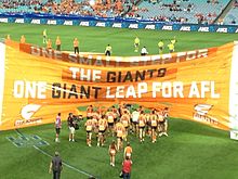 GWS Giants Inaugural Banner, 24 March 2012