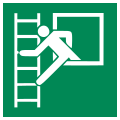 E016 Аварийное окно со спасательной лестницей/Emergency window with escape ladder