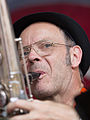 Der Basssaxophonist (Deep Schrott) auf dem TFF Rudolstadt 2014