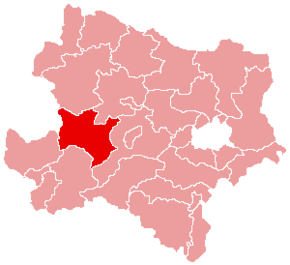 Okres Melk na mapě Dolního Rakouska