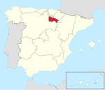 Situation géographique de La Rioja en Espagne.