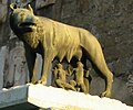 Romulus and Remus nursed by the roman capitoline wolf