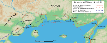 Carte de la Macédoine orientale.