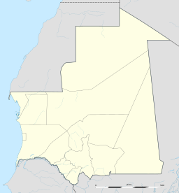 Stadens läge i Mauretanien