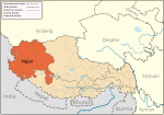 Location of Ngari Prefecture in the Tibet Autonomous Region