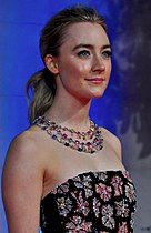 A head-and-shoulder shot of Saoirse Ronan at the 69th British Academy Film Awards red carpet
